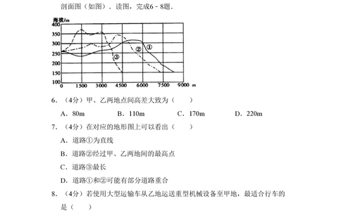 2009年高考地理试卷（全国卷Ⅰ）（空白卷）_地理历年高考真题_新&middot;PDF版2008-2025&middot;高考地理真题_地理（按省份分类）2008-2025_2008-2025&middot;（湖南）地理高考真题
