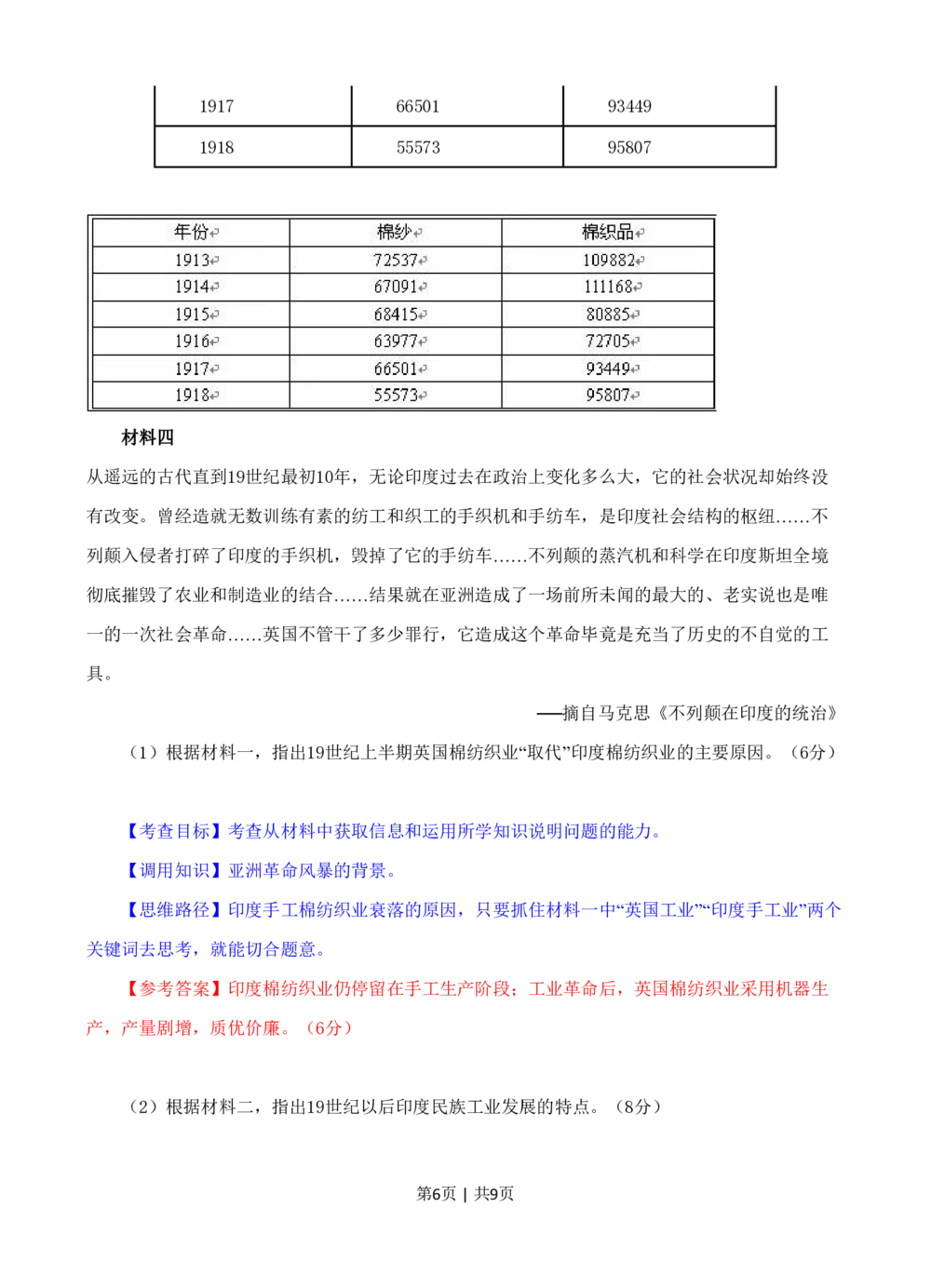 2008年高考历史试卷（四川）（解析卷）_历史历年高考真题_新&middot;PDF版2008-2025&middot;高考历史真题_历史（按省份分类）2008-2025_2008-2025&middot;（四川）历史高考真题