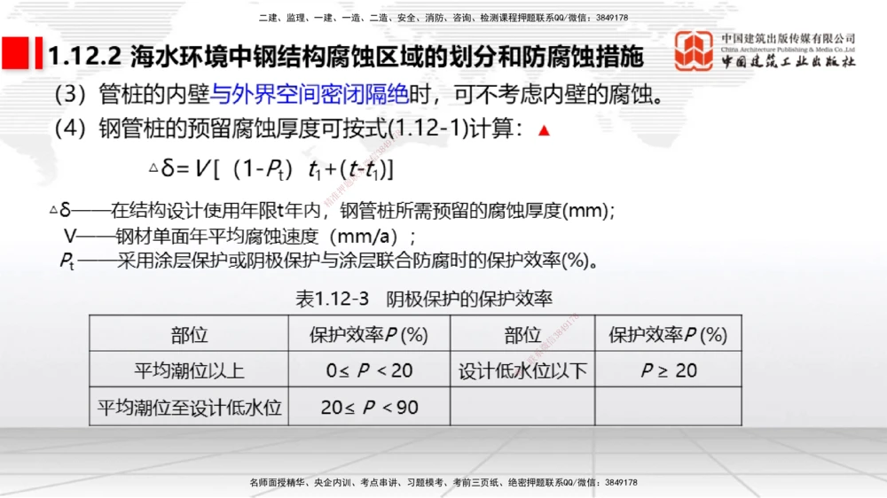 09节1.12港口与航道工程钢结构的防腐蚀-1.13施工放样（1）（01.15）_2026年一级建造师_2026年一建港航_2026年一建港航SVIP_02-基础精讲✿高端面授✿深度强化_讲义