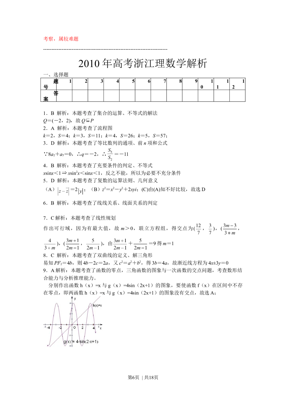 2010年高考数学试卷（理）（浙江）（解析卷）_历年高考真题合集_数学历年高考真题_新&middot;Word版2008-2025&middot;高考数学真题_数学（按省份分类）2008-2025_2008-2025&middot;（浙江）数学高考真题