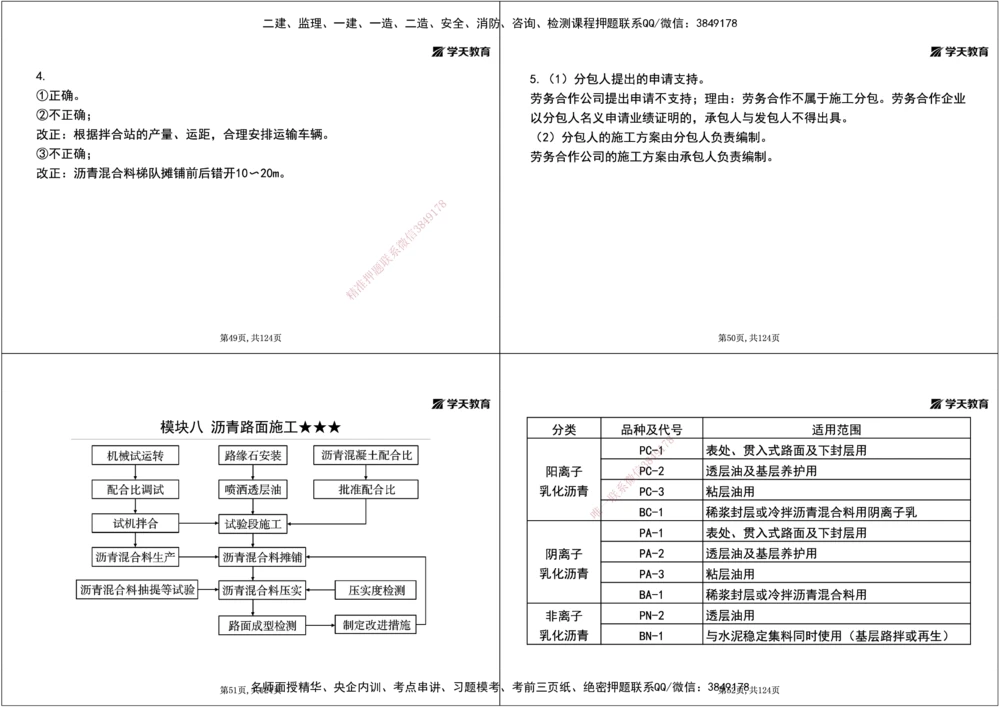 04.2025年一建《公路》案例专练讲义-路面（黑白打印版）_2026年一级建造师_2026年一建公路_2025年一建公路SVIP_04-冲刺串讲✿考点强化✿小灶集训_17-公路《A计划案例专练》刘滢XT