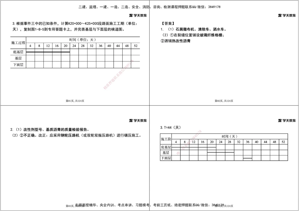 04.2025年一建《公路》案例专练讲义-路面（黑白打印版）_2026年一级建造师_2026年一建公路_2025年一建公路SVIP_04-冲刺串讲✿考点强化✿小灶集训_17-公路《A计划案例专练》刘滢XT
