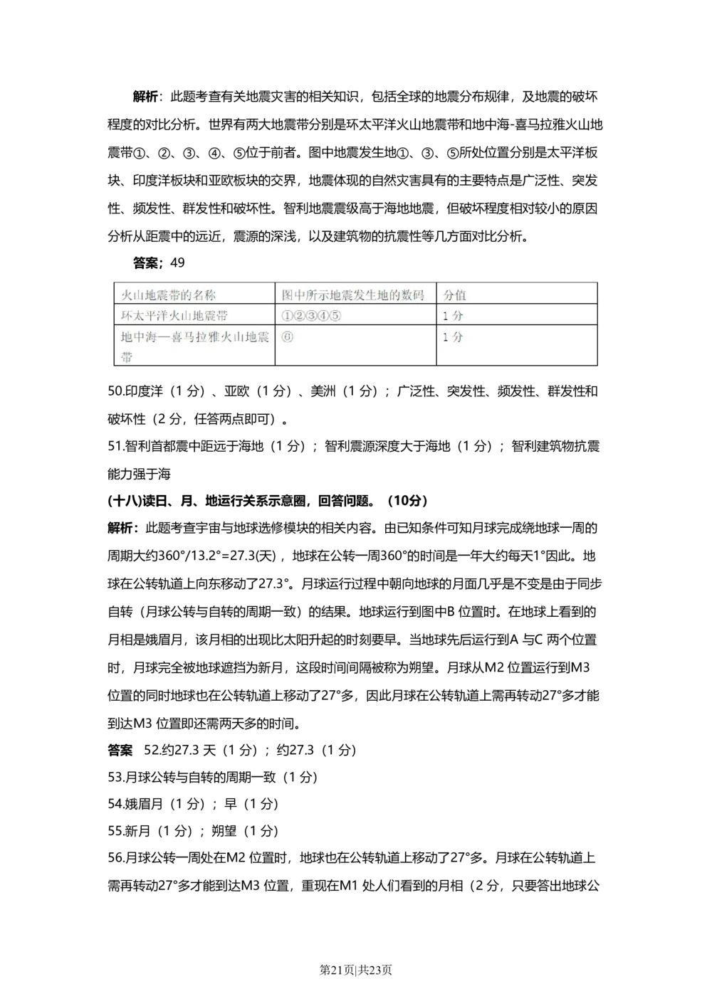 2010年高考地理试卷（上海）（解析卷）_地理历年高考真题_新&middot;Word版2008-2025&middot;高考地理真题_地理（按省份分类）2008-2025_2008-2021,2025&middot;（上海）地理高考真题