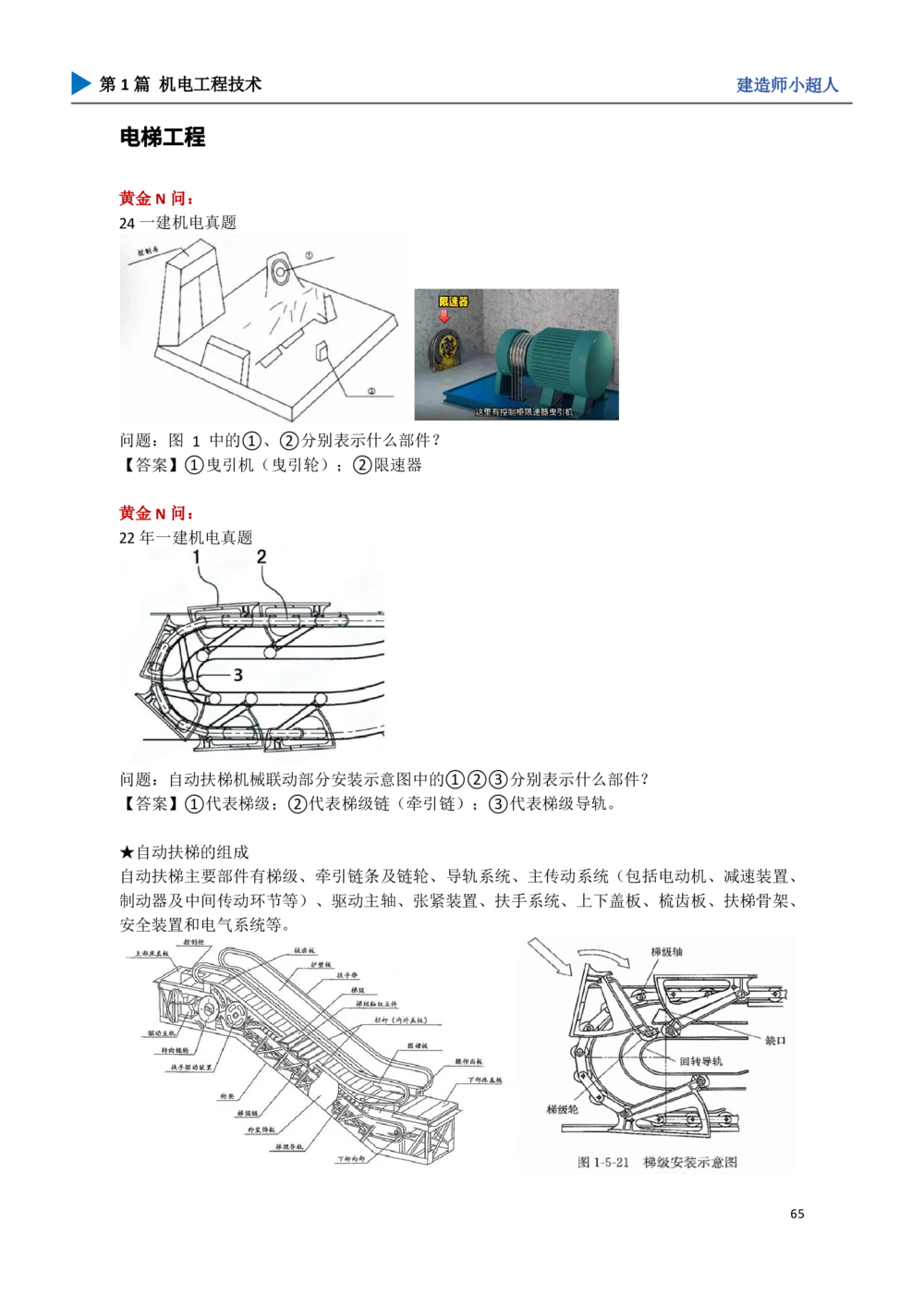 08.电梯、消防_2026年一级建造师_2026年一建机电_2025年一建机电SVIP_04-冲刺串讲✿考点强化✿小灶集训_18-机电《3D案例攻克》小超人SMR_讲义
