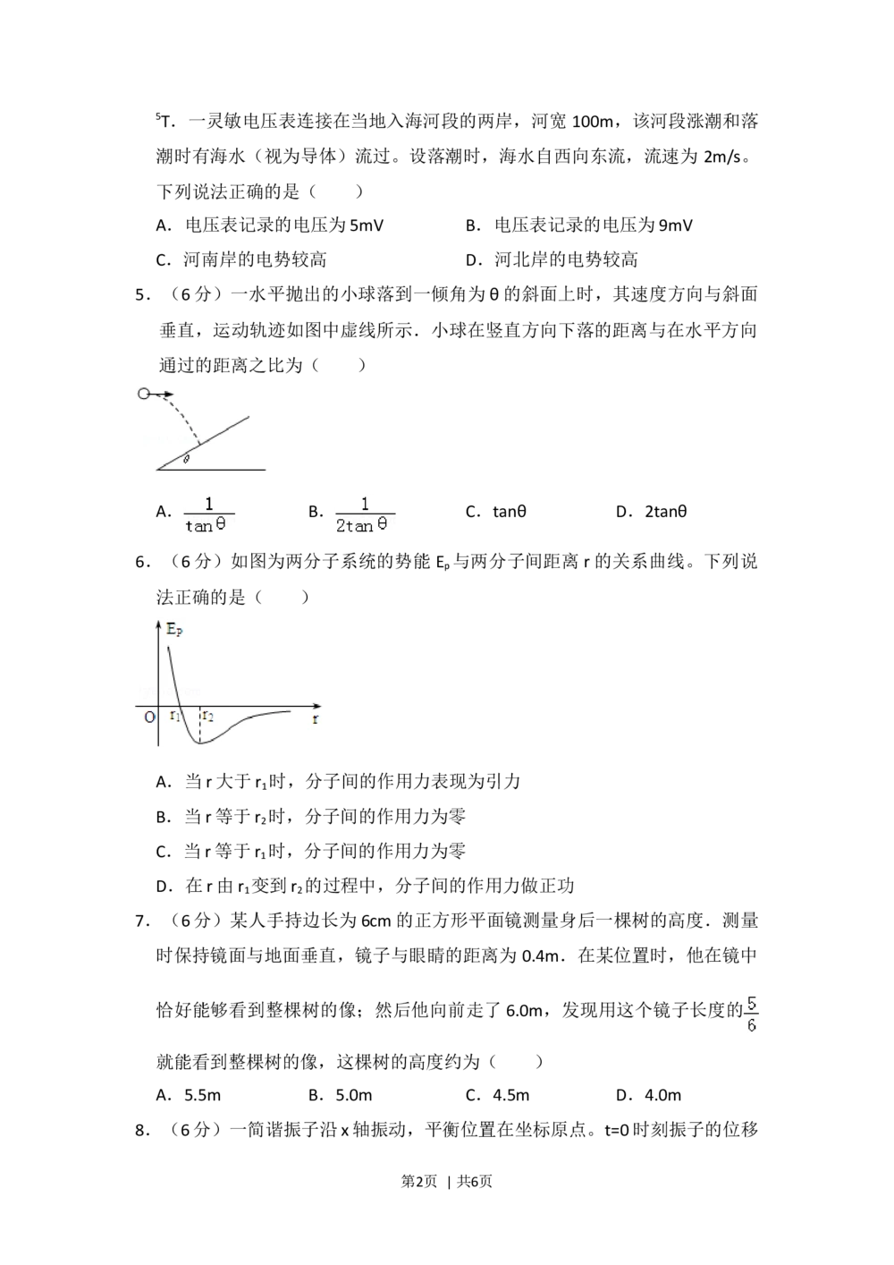 2010年高考物理试卷（全国卷Ⅰ）（空白卷）_物理历年高考真题_新&middot;Word版2008-2025&middot;高考物理真题_物理（按省份分类）2008-2025_2008-2025&middot;（山西）物理高考真题