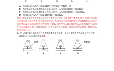 2010年高考生物试卷（浙江）（解析卷）_生物历年高考真题_新&middot;PDF版2008-2025&middot;高考生物真题_生物（按省份分类）2008-2025_2008-2025&middot;（浙江）生物高考真题