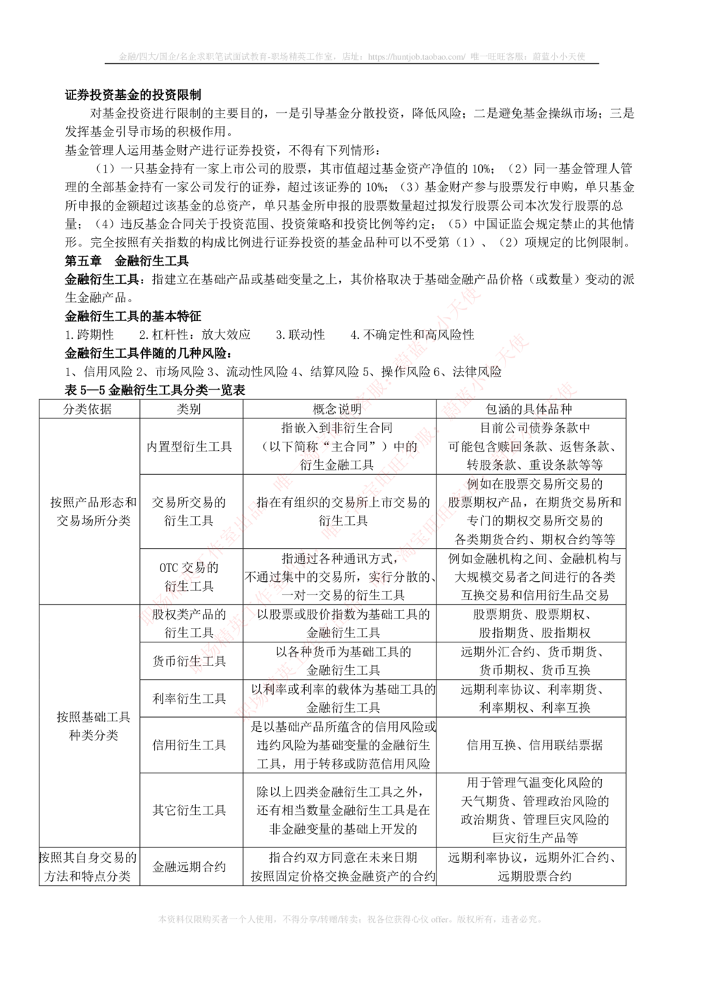 2-2-专业知识部分-证券市场基础知识归纳点_2025春招题库汇总_券商-基金题库-1_05基金券商汇总_中信证券_中信证券笔试_2-中信证券2023招聘笔试完整知识点（专业知识）