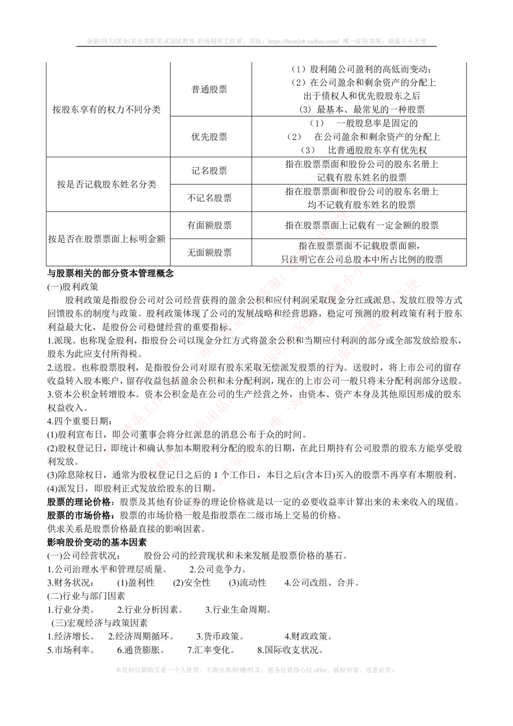 2-2-专业知识部分-证券市场基础知识归纳点_2025春招题库汇总_券商-基金题库-1_05基金券商汇总_中信证券_中信证券笔试_2-中信证券2023招聘笔试完整知识点（专业知识）