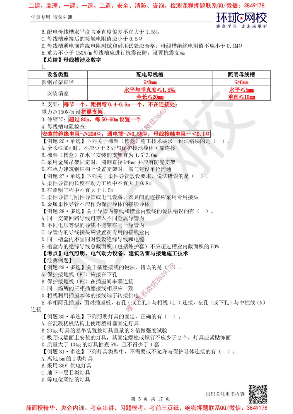 03.2025一建机电精题必练-第3讲-第3章建筑机电工程施工技术（1）_2026年一级建造师_2026年一建机电_2025年一建机电SVIP_03-习题精析✿实战特训✿模考通关