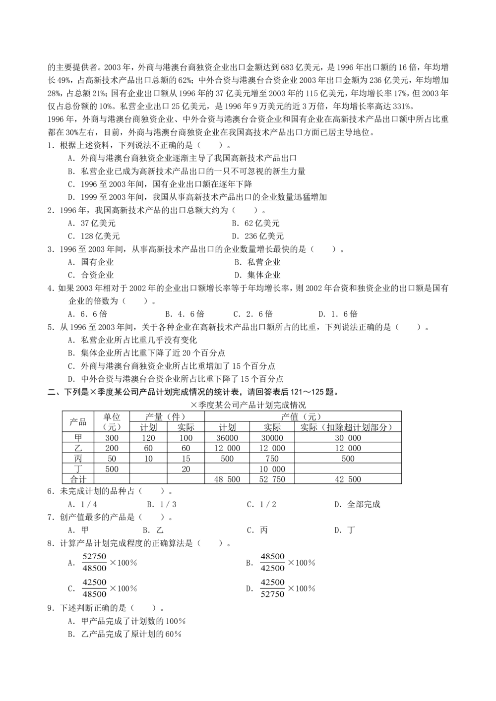 2020年中国电信招聘考试最新全真模拟笔试试题（综合能力测试卷）和答案解析（一）_2025春招题库汇总_通信运营商_集合_移动联通电信_移动+电信+联通_2020中国电信笔试系统复习资料