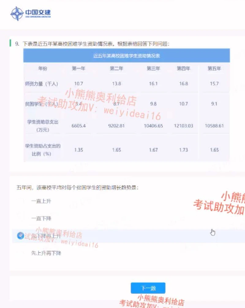 2023中国交建第一套_2025春招题库汇总_国企题库_中国交建_中国交建