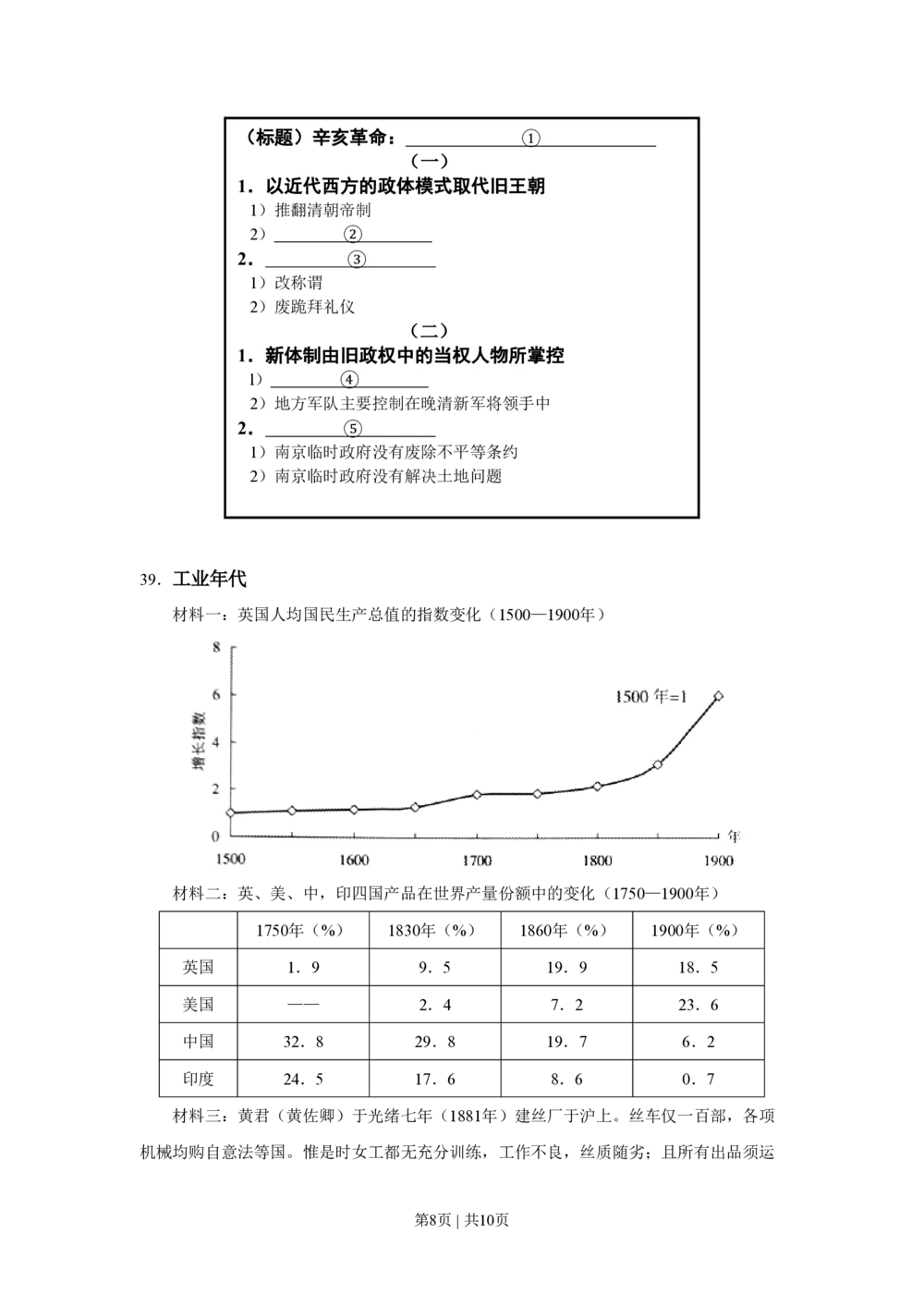 2011年高考历史试卷（上海）（空白卷）_历史历年高考真题_新&middot;PDF版2008-2025&middot;高考历史真题_历史（按试卷类型分类）2008-2025_自主命题卷&middot;历史（2008-2025）