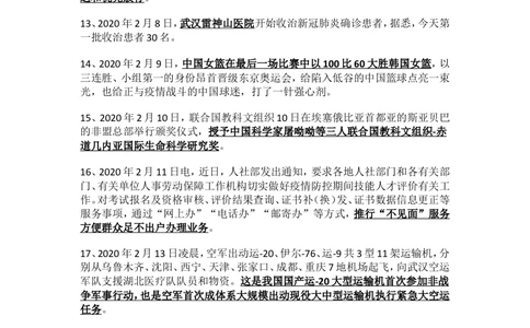 2020年2月时事政治_2025春招题库汇总_通信运营商_04-中国电信_中国电信运营商_6、时政--陆续更新_时政资料_时政热点2020