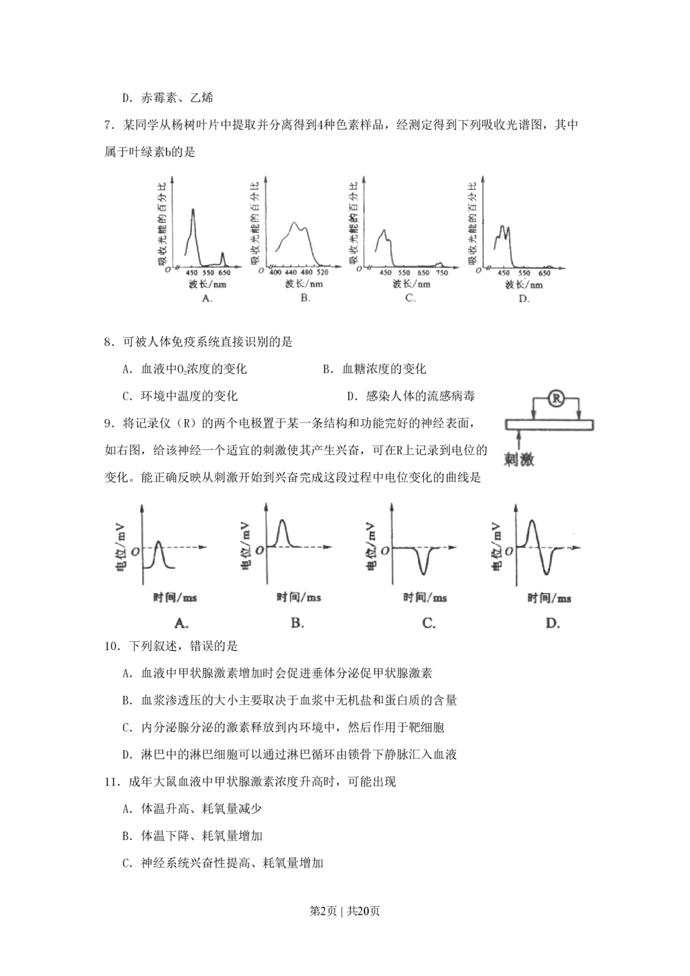 2010年高考生物试卷（海南）（解析卷）_生物历年高考真题_新&middot;PDF版2008-2025&middot;高考生物真题_生物（按年份分类）2008-2025_2010&middot;高考生物真题