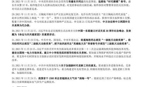 2021年11月_三桶油_中国石油_中石油笔试_笔试。！_1-思想素质_时政_Sszz_2021sszz总结