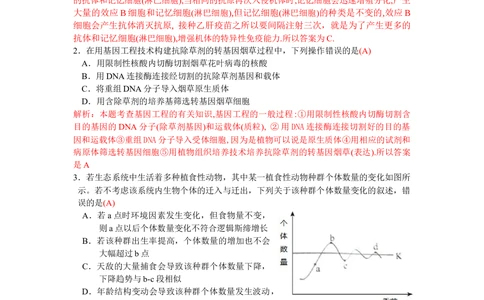 2010年高考生物试卷（浙江）（解析卷）_生物历年高考真题_新&middot;Word版2008-2025&middot;高考生物真题_生物（按试卷类型分类）2008-2025_自主命题卷&middot;生物（2008-2025）_浙江自主命题&middot;生物（2008-2025）