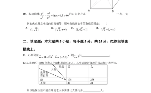2008年高考数学试卷（文）（湖南）（空白卷）_历年高考真题合集_数学历年高考真题_新&middot;Word版2008-2025&middot;高考数学真题_数学（按省份分类）2008-2025_2008-2025&middot;（湖南）数学高考真题