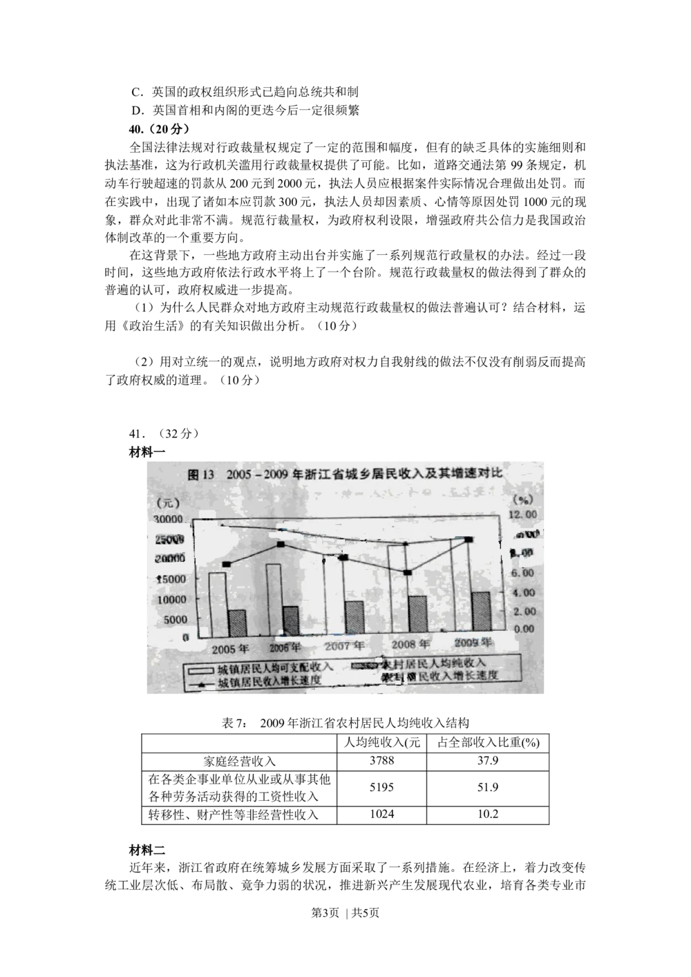 2010年高考政治试卷（浙江）（解析卷）_政治历年高考真题_新&middot;Word版2008-2025&middot;高考政治真题_政治（按省份分类）2008-2025_2008-2025&middot;（浙江）政治高考真题