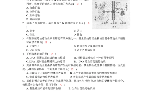 2010年高考生物试卷（广东）（解析卷）_生物历年高考真题_新&middot;Word版2008-2025&middot;高考生物真题_生物（按试卷类型分类）2008-2025_自主命题卷&middot;生物（2008-2025）