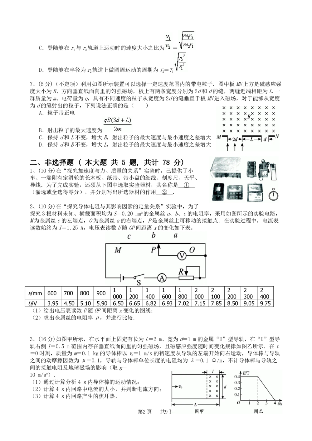 2010年高考物理真题（浙江）（解析卷）_物理历年高考真题_新&middot;PDF版2008-2025&middot;高考物理真题_物理（按年份分类）2008-2025_2010&middot;高考物理真题