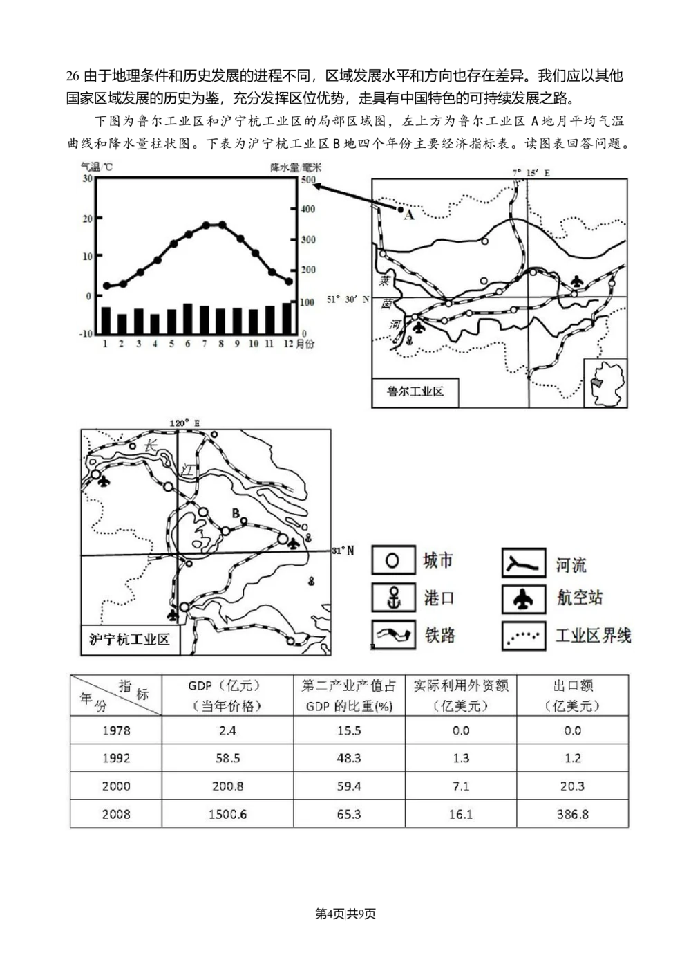 2010年高考地理试卷（山东）（空白卷）_地理历年高考真题_新&middot;Word版2008-2025&middot;高考地理真题_地理（按年份分类）2008-2025_2010&middot;地理高考真题