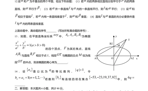 2009年高考数学试卷（江苏）（空白卷）_历年高考真题合集_数学历年高考真题_新&middot;Word版2008-2025&middot;高考数学真题_数学（按省份分类）2008-2025_2008-2025&middot;（江苏）数学高考真题