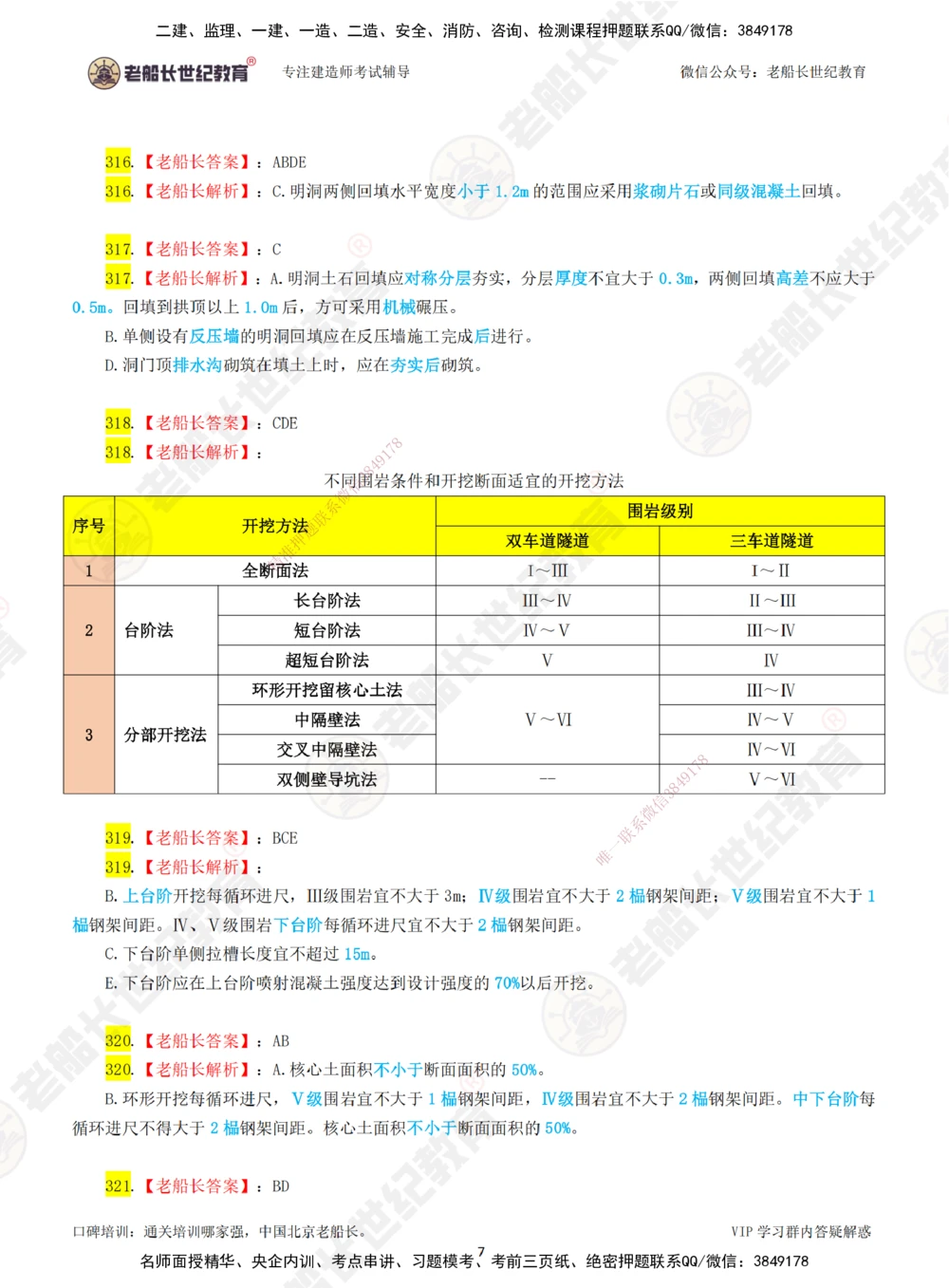 06老船长一建公路&mdash;&mdash;点题强化直播06-答案_2026年一级建造师_2026年一建公路_2025年一建公路SVIP_04-冲刺串讲✿考点强化✿小灶集训_21-公路《点题强化班》老船长JQ推荐_讲义
