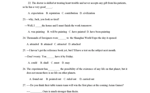 2010年高考英语试卷（江苏）（解析卷）_英语历年高考真题_新&middot;PDF版2008-2025&middot;高考英语真题_英语（按年份分类）2008-2025_2010&middot;高考英语真题