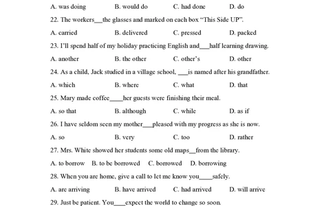 2010年高考英语试卷（新课标Ⅰ卷）（空白卷）_英语历年高考真题_新&middot;PDF版2008-2025&middot;高考英语真题_英语（按省份分类）2008-2025_2008-2025&middot;（河北）英语高考真题