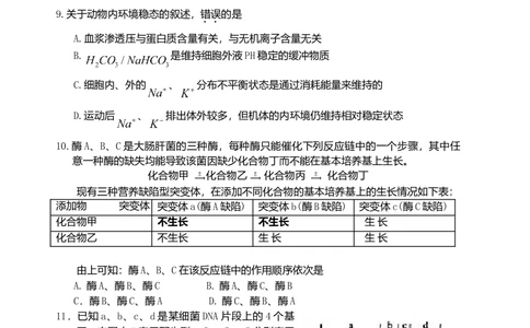 2009年高考生物试卷（海南）（空白卷）_生物历年高考真题_新&middot;Word版2008-2025&middot;高考生物真题_生物（按省份分类）2008-2025_2008-2024&middot;（海南）生物高考真题