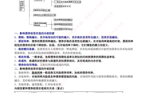 2-3-专业知识部分-证券投资分析完整知识点_2025春招题库汇总_券商-基金题库-1_05基金券商汇总_华泰证券_2-华泰证券招聘笔试完整知识点（专业知识部分）