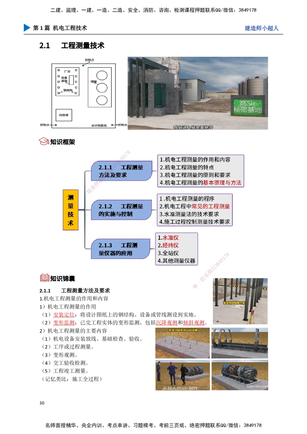 03.测量技术_2026年一级建造师_2026年一建机电_2025年一建机电SVIP_02-基础精讲✿高端面授✿深度强化_21-机电《3D精讲班》小超人SMR推荐_讲义