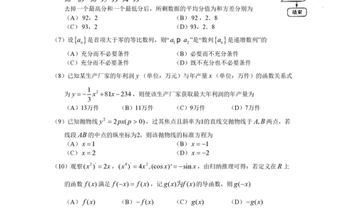 2010年高考数学试卷（文）（山东）（空白卷）_历年高考真题合集_数学历年高考真题_新&middot;PDF版2008-2025&middot;高考数学真题_数学（按年份分类）2008-2025_2010&middot;高考数学真题