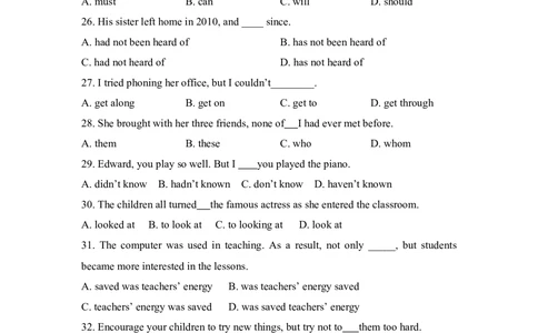 2009年高考英语试卷（全国Ⅰ卷）（空白卷）_英语历年高考真题_新&middot;Word版2008-2025&middot;高考英语真题_英语（按省份分类）2008-2025_2008-2025&middot;（河北）英语高考真题