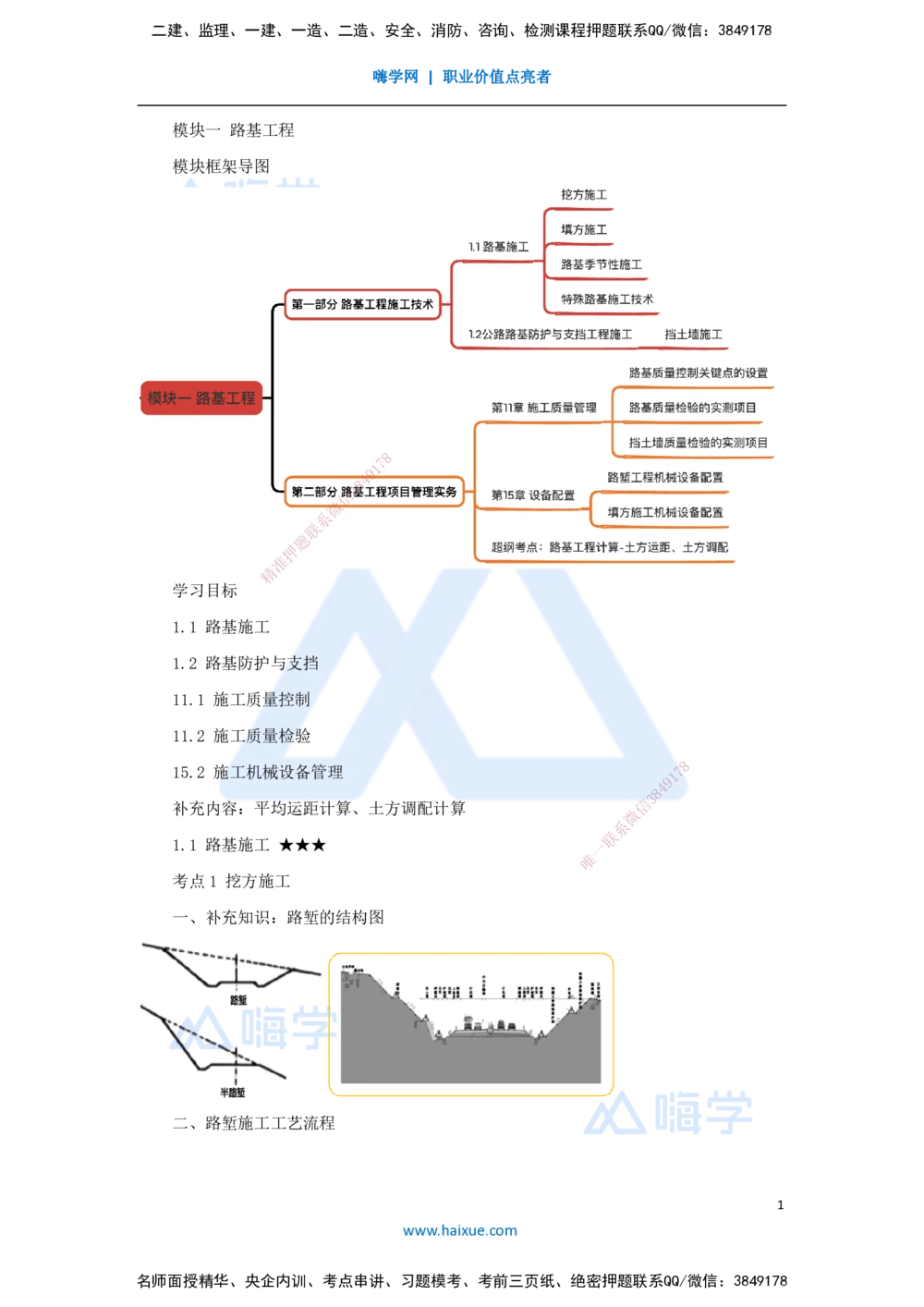 02.2025黄铃-考前拔分速成-（1）模块一路基工程1_2026年一级建造师_2026年一建公路_2025年一建公路SVIP_04-冲刺串讲✿考点强化✿小灶集训_23-公路《考前拔分速成》卢小东HX_讲义