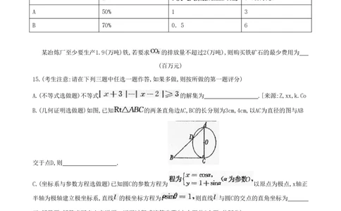 2010年高考数学试卷（理）（陕西）（空白卷）_历年高考真题合集_数学历年高考真题_新&middot;PDF版2008-2025&middot;高考数学真题_数学（按试卷类型分类）2008-2025_自主命题卷&middot;数学（2008-2025）