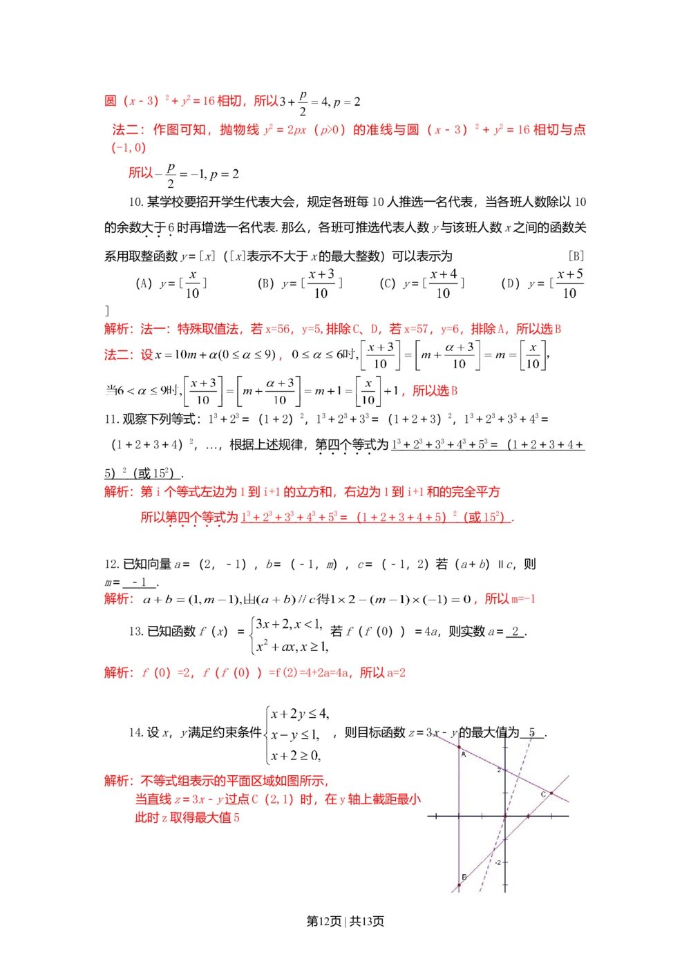 2010年高考数学试卷（文）（陕西）（解析卷）_历年高考真题合集_数学历年高考真题_新&middot;Word版2008-2025&middot;高考数学真题_数学（按试卷类型分类）2008-2025_自主命题卷&middot;数学（2008-2025）