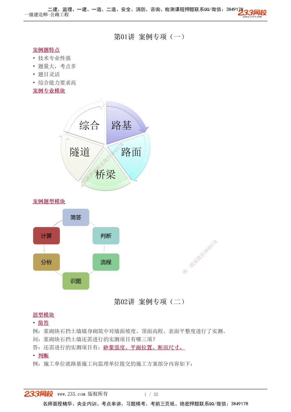 1-21_2026年一级建造师_2026年一建公路_2025年一建公路SVIP_04-冲刺串讲✿考点强化✿小灶集训_10-公路《案例专项班》安慧233