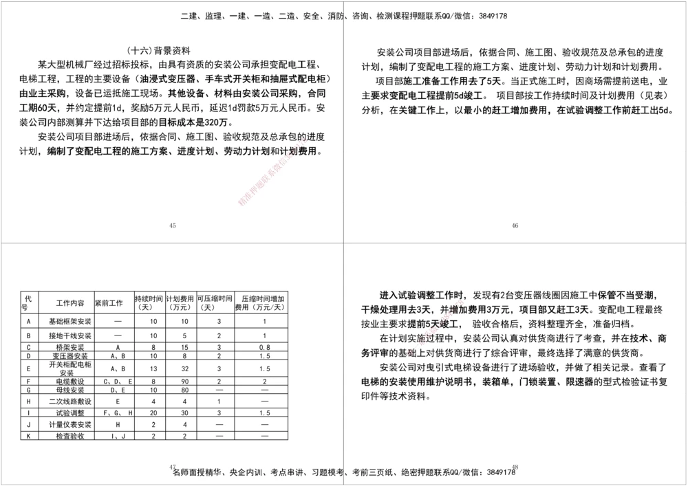 04.2025一建《机电》案例专项第四次课黑白打印版_2026年一级建造师_2026年一建机电_2025年一建机电SVIP_04-冲刺串讲✿考点强化✿小灶集训_28-机电《A计划案例专练》马明宇XT