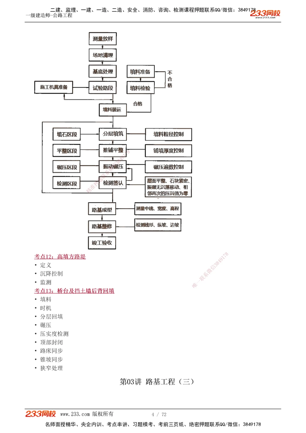 1-15_2026年一级建造师_2026年一建公路_2025年一建公路SVIP_04-冲刺串讲✿考点强化✿小灶集训_20-公路《高频考点班》安慧233推荐