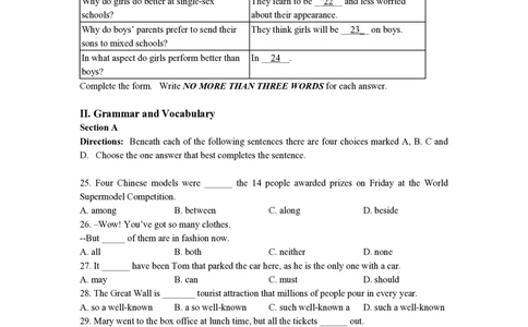 2009年高考英语试卷（上海）（秋考）（空白卷）_英语历年高考真题_新&middot;PDF版2008-2025&middot;高考英语真题_英语（按省份分类）2008-2025_2008-2023&middot;（上海）英语高考真题