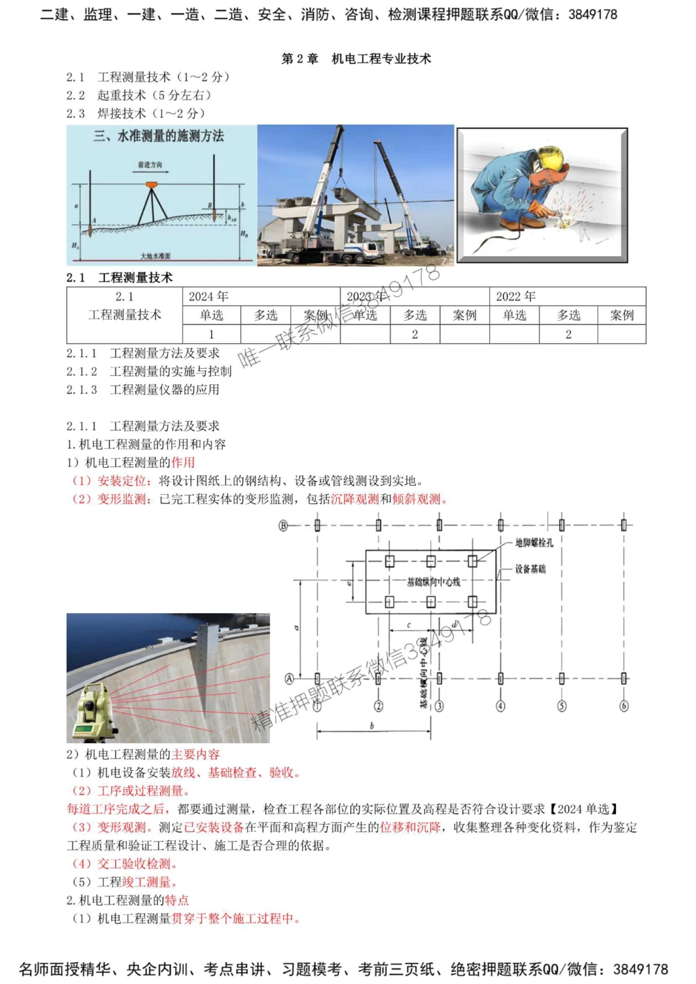 07-第2章-2.1-工程测量技术（一）_2026年一级建造师_2026年一建机电_2025年一建机电SVIP_02-基础精讲✿高端面授✿深度强化_36-机电《教材精讲班》王建波SMR