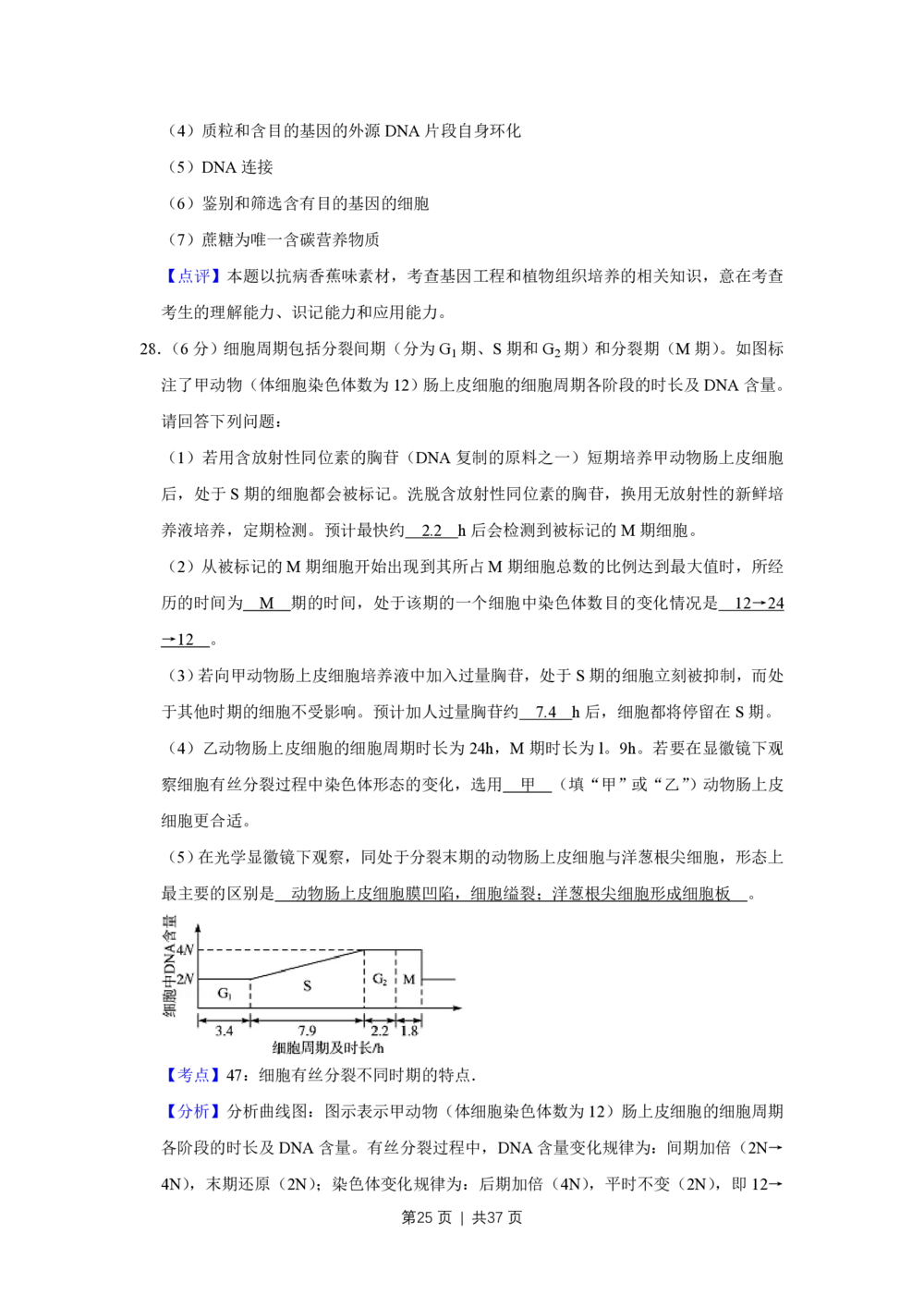 2010年高考生物试卷（江苏）（解析卷）_生物历年高考真题_新&middot;PDF版2008-2025&middot;高考生物真题_生物（按试卷类型分类）2008-2025_自主命题卷&middot;生物（2008-2025）_江苏自主命题&middot;生物（2008-2025）
