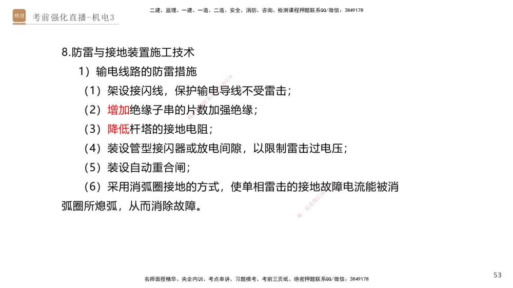 03.2025石莉-考前强化直播-机电实务3_2026年一级建造师_2026年一建机电_2025年一建机电SVIP_04-冲刺串讲✿考点强化✿小灶集训_53-机电《考前强化直播》石莉HX_讲义