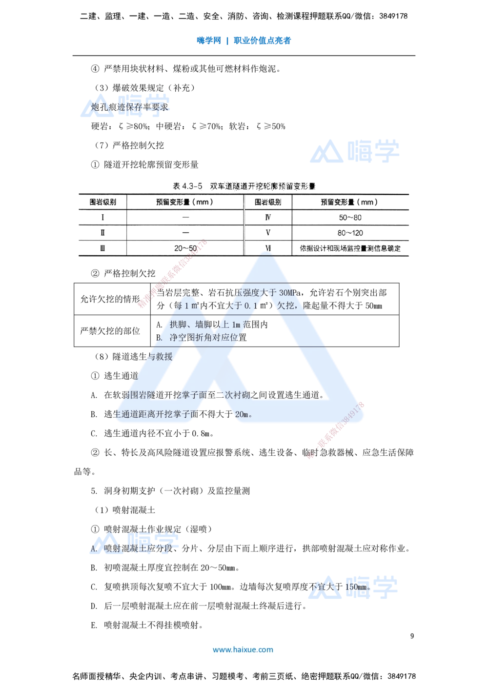 09.2025李昌春-名师冲刺特训-（9）隧道工程_2026年一级建造师_2026年一建公路_2025年一建公路SVIP_04-冲刺串讲✿考点强化✿小灶集训_39-公路《名师冲刺特训》李昌春HX_讲义