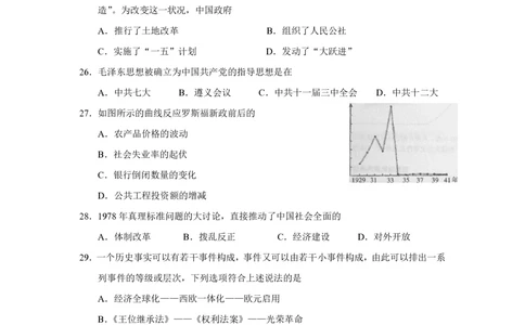 2010年高考历史试卷（上海）（答案）_历史历年高考真题_新&middot;PDF版2008-2025&middot;高考历史真题_历史（按省份分类）2008-2025_2008-2017_2019,2024&middot;（上海）历史高考真题