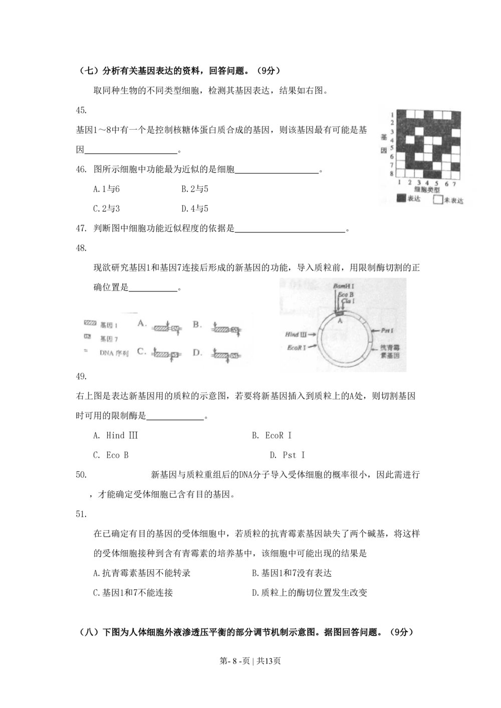 2010年高考生物试卷（上海）（空白卷）_生物历年高考真题_新&middot;PDF版2008-2025&middot;高考生物真题_生物（按省份分类）2008-2025_2008-2022&middot;（上海）生物高考真题