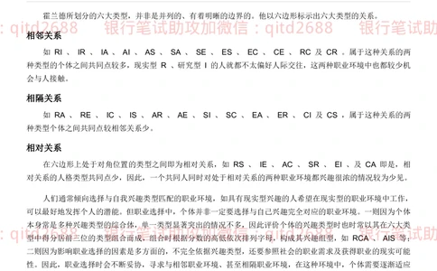 2.霍兰德职业性格测试_2025春招题库汇总_银行题库-1_银行全套上岸资料_各银行笔试真题_邮储上岸资料_邮储银行招聘考试笔试复习资料_4.职业性格测试（了解即可）