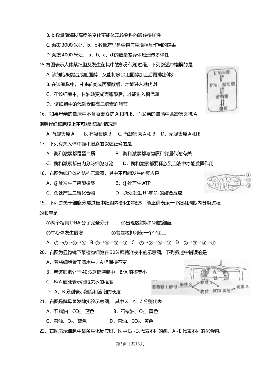 2010年高考生物试卷（上海）（解析卷）_生物历年高考真题_新&middot;Word版2008-2025&middot;高考生物真题_生物（按年份分类）2008-2025_2010&middot;高考生物真题