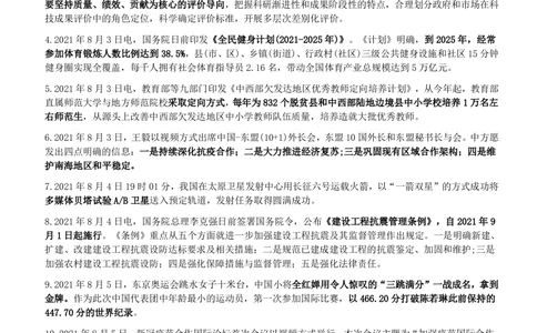 2021年8月_三桶油_中国石油_中石油笔试_笔试。！_1-思想素质_时政_Sszz_2021sszz总结